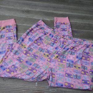 3X Vintage Y2k Joe Boxer Boom Box Print Thermal PJ Pants